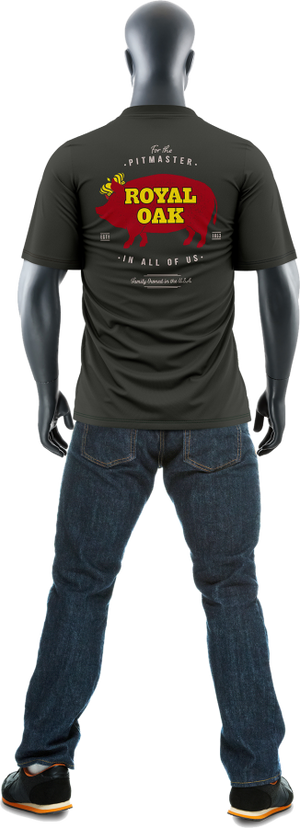 Royal Oak Men's Pig Logo Performance Tee