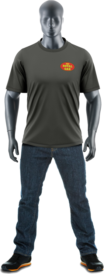 Royal Oak Men's Pig Logo Performance Tee