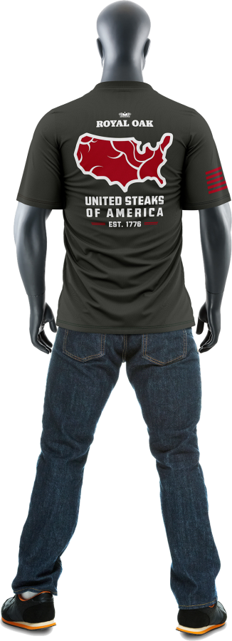 Royal Oak Men's United Steaks Of America Performance Tee